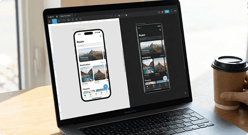 Website design illustration