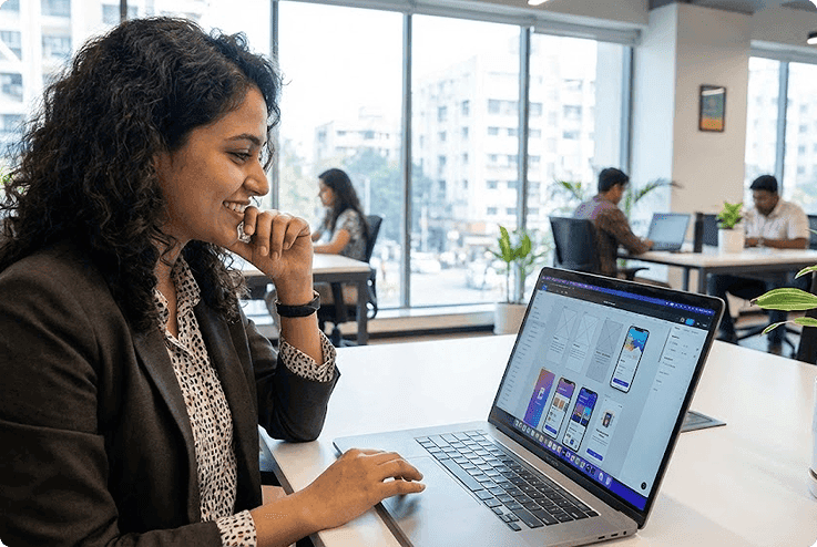 Working Woman Coding