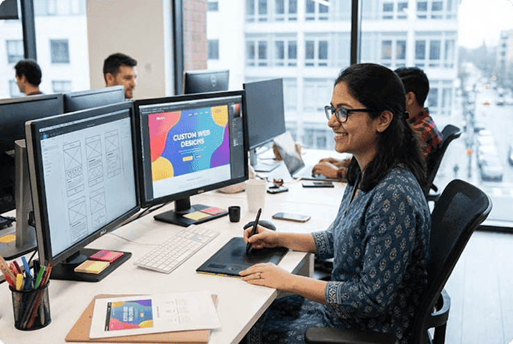 Working Woman Coding